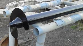 Винтовая свая на заводе